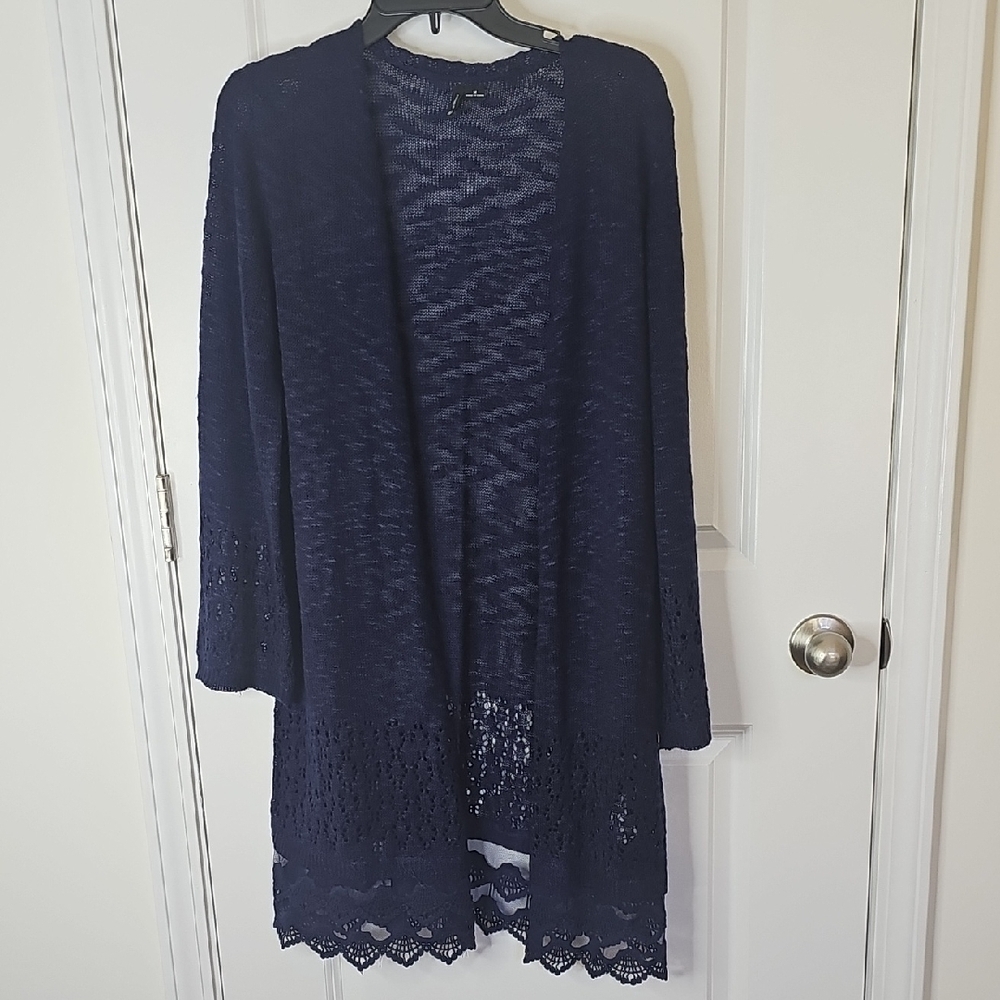 New Directions Navy‎ Women's Cardigan